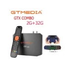 GTMEDIA GTX Combo 2G + 32G BT4.1 Amlogic S905X3 Android 9.0 DVB-S2X/T2/C2 ATSC-T ISDB-T récepteur TV Satellite