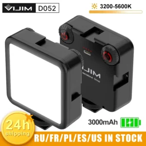 VIJIM-Lampe de caméra vidéo LED VL81, panneau de photographie, 3200-5600K, 850LM, 6.5W, sabot froid, mini lumière de remplissage Vlog, 3000mAh