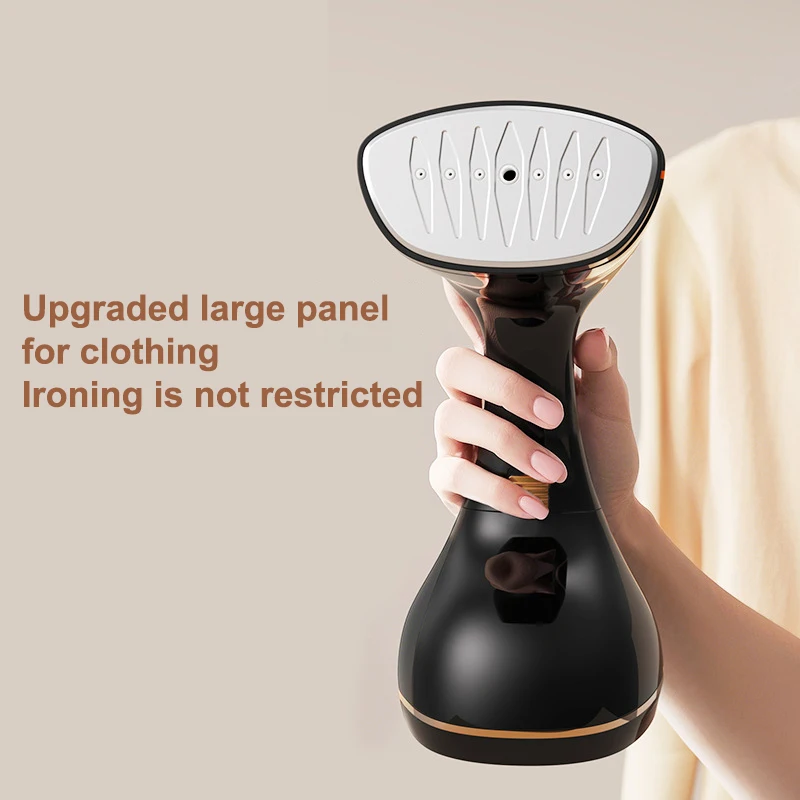 TurboSteam Défroisseur vapeur portatif pour vêtements 1500 W – Niveaux de vapeur à accélérateur complet, grand réservoir de 320 ml, livraison à la vapeur puissante