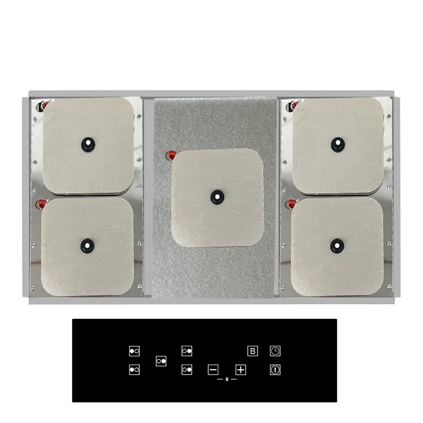 Cuisinière à Induction domestique à 5 brûleurs, prix bon marché, cuisinière sous plan