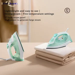 Fer à vapeur électrique portable Mini défroisseur vapeur pour vêtements Fer à repasser à semelle en céramique réglable Fer à repasser pour vêtements